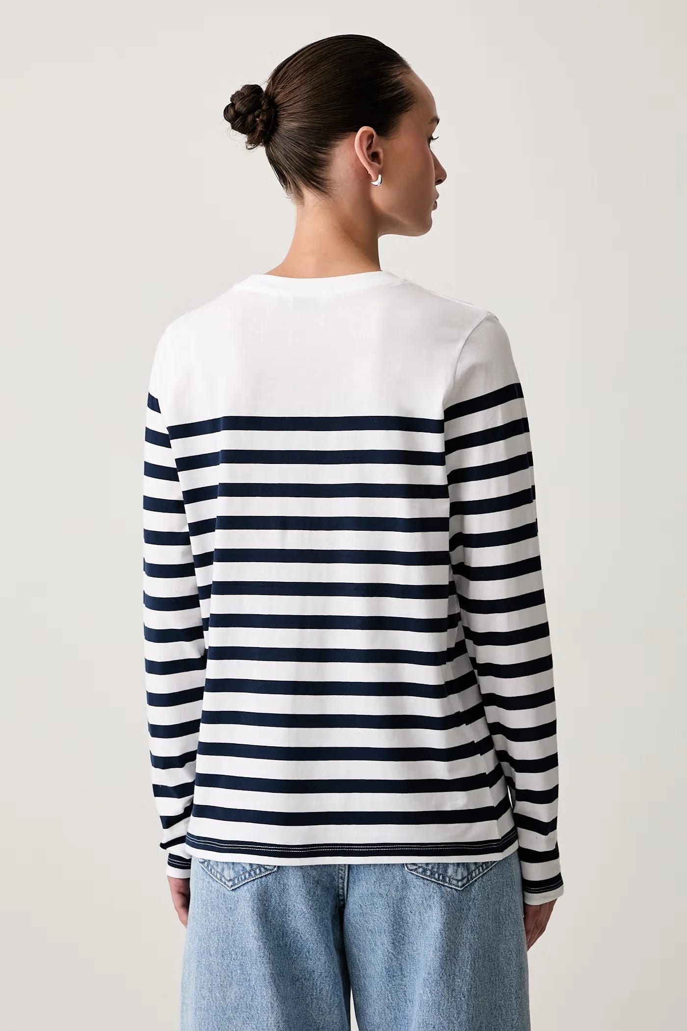Женская хлопковая рубашка с длинным рукавом Stripe LS - фото 3