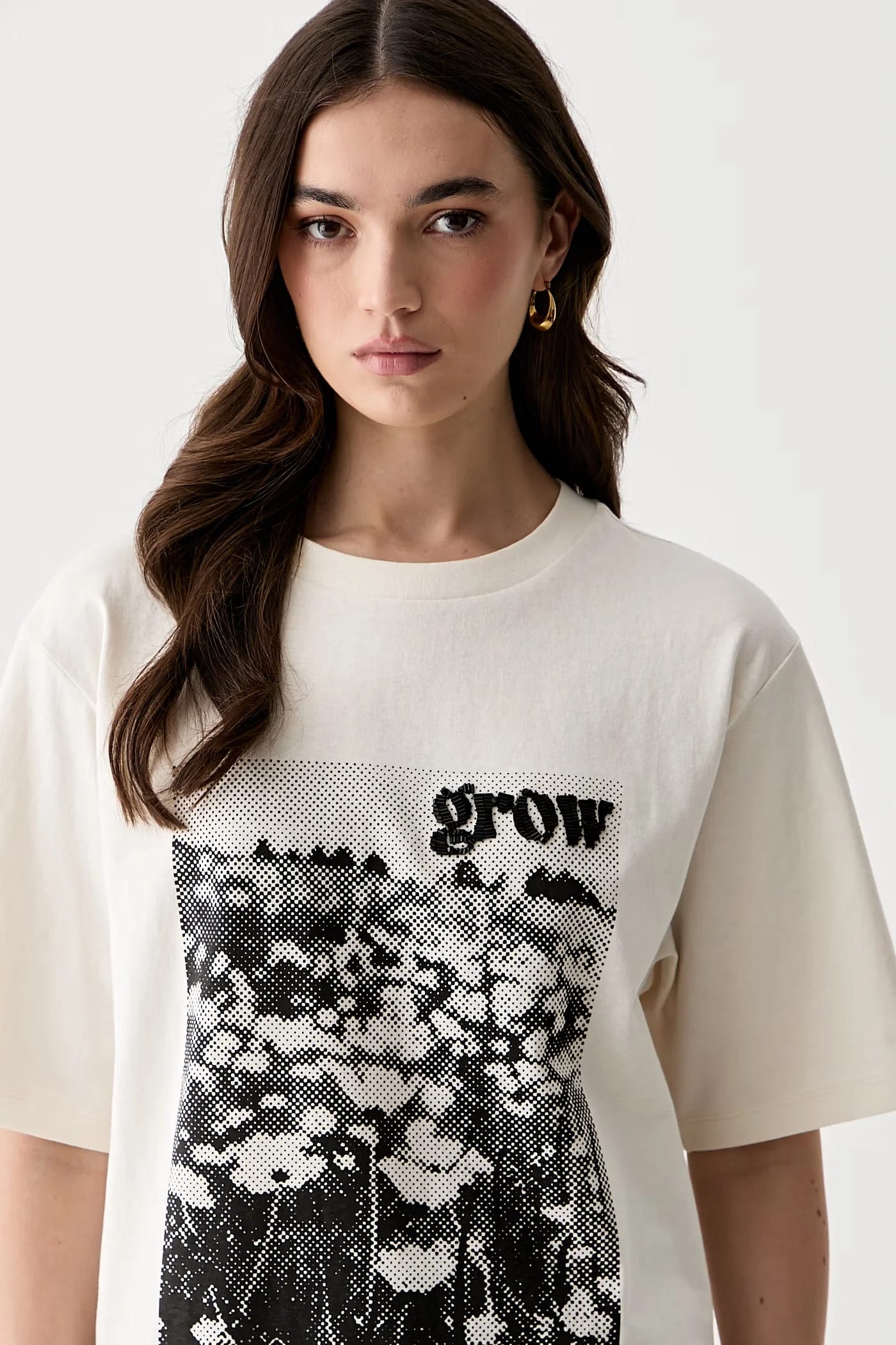Женская хлопковая футболка C_Eregular_4 - фото 4