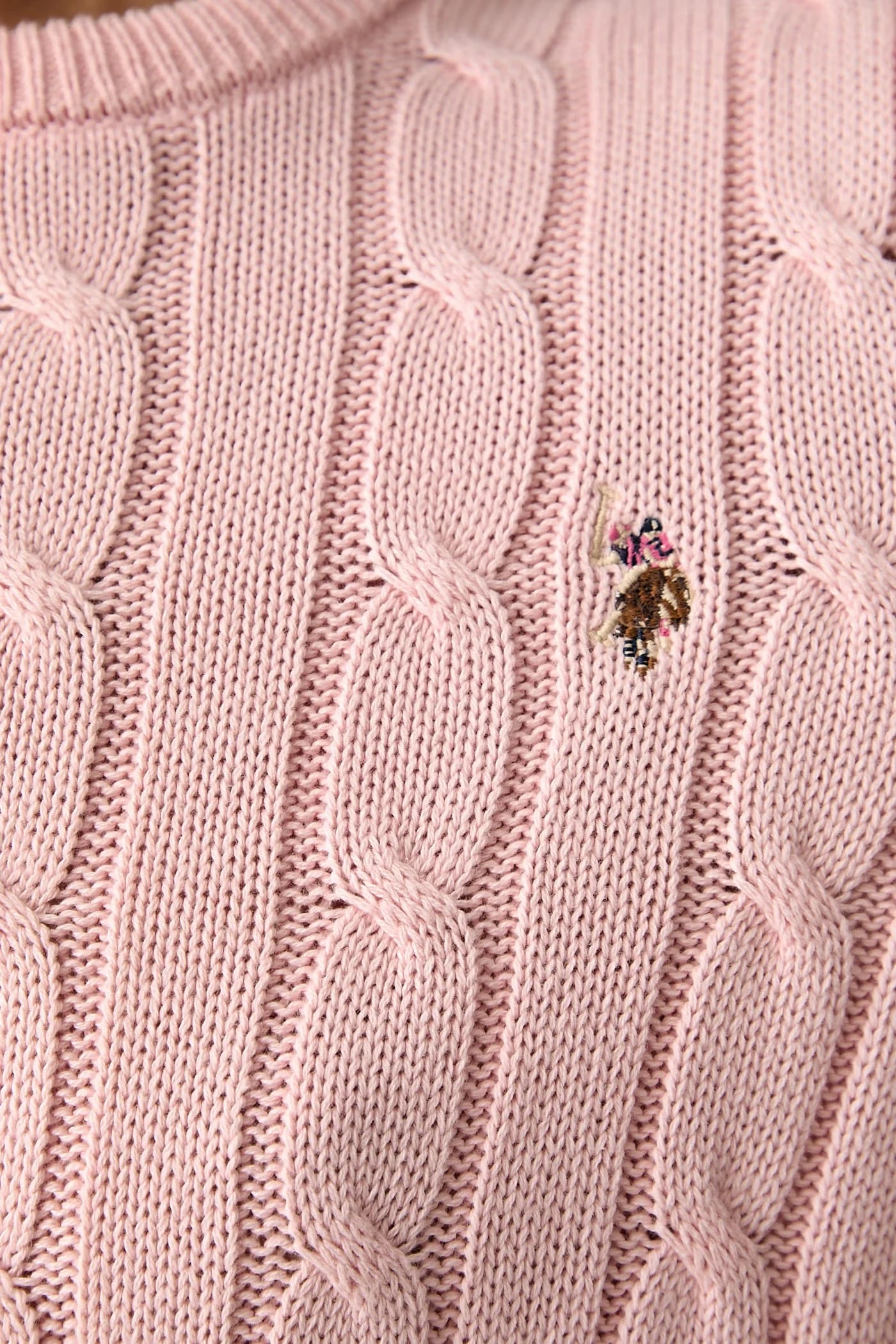 Женский хлопковый свитер CREW NECK CABLE - фото 5