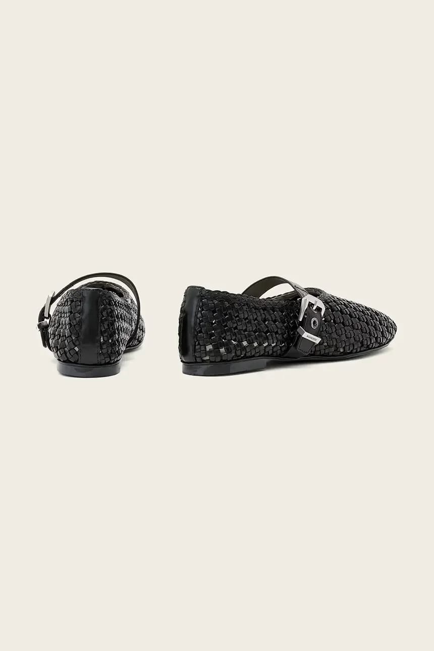 Кожаные балетки Sabine Woven Flat - фото 3