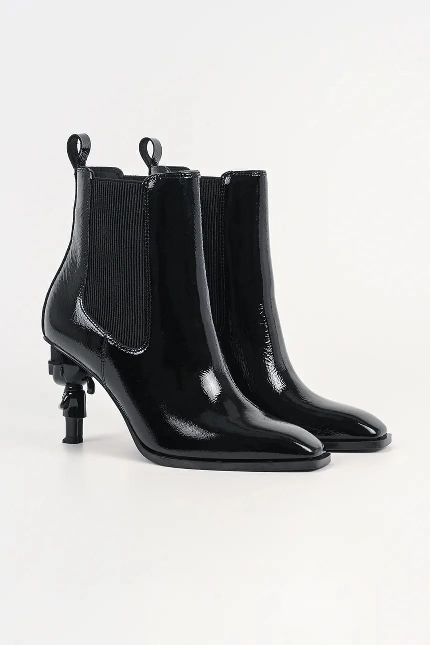 Женские кожаные ботильоны на платформе Karl Nft Heel - фото 2