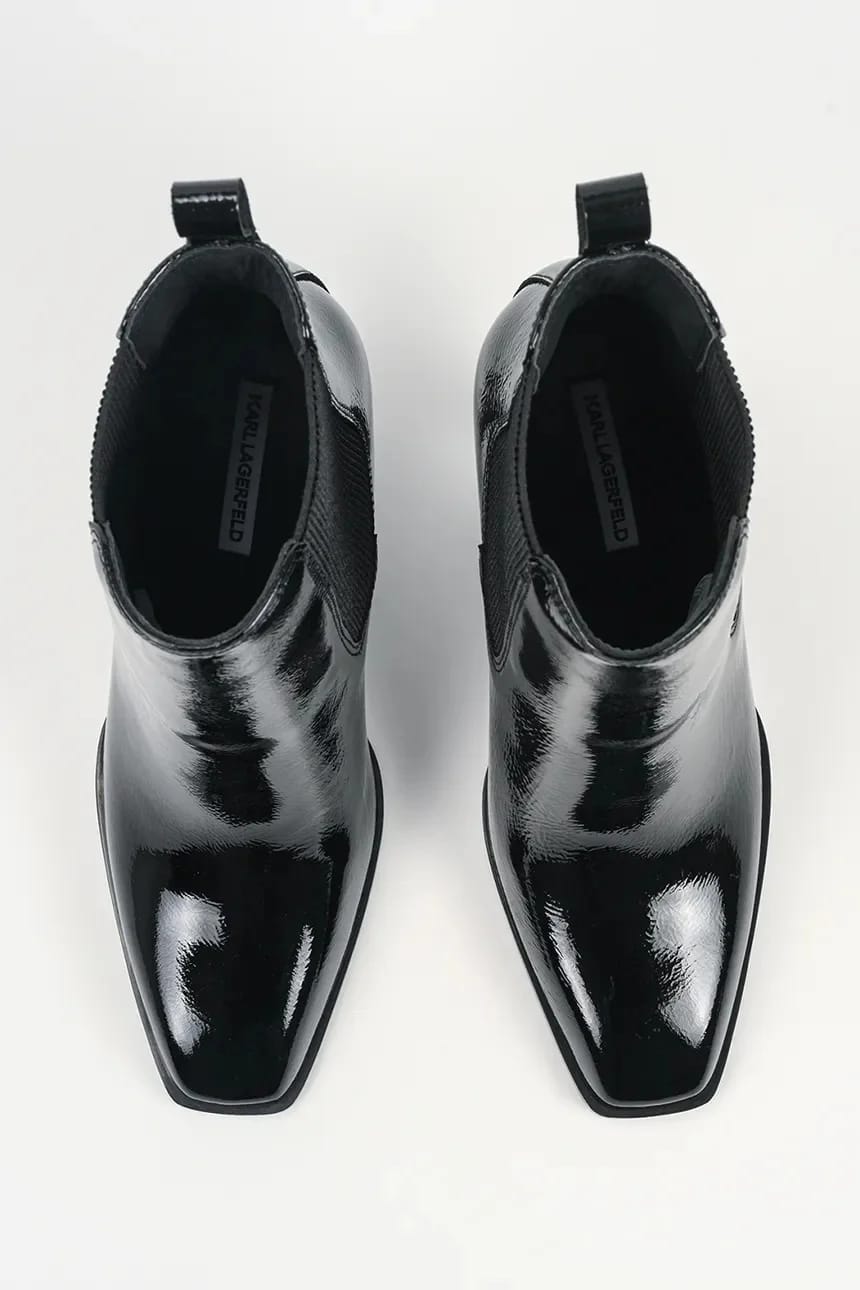 Женские кожаные ботильоны на платформе Karl Nft Heel - фото 4