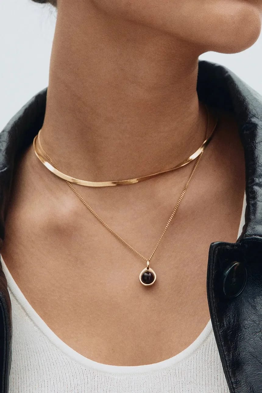Женский позолоченный кулон с сапфиром Birthstone Charm Сентябрь - фото 2