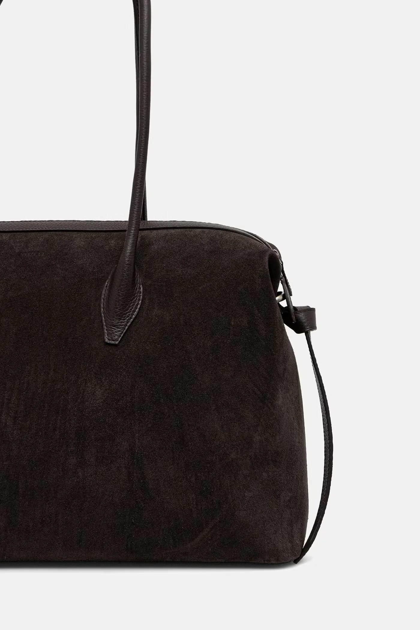 Замшевая женская сумка-тоут LARGE BRIOCHE DUFFLE - фото 3