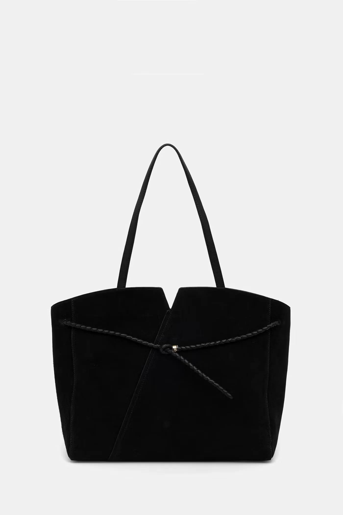 Женская замшевая сумка-шоппер BOSS REVERS TOTE S - фото 1