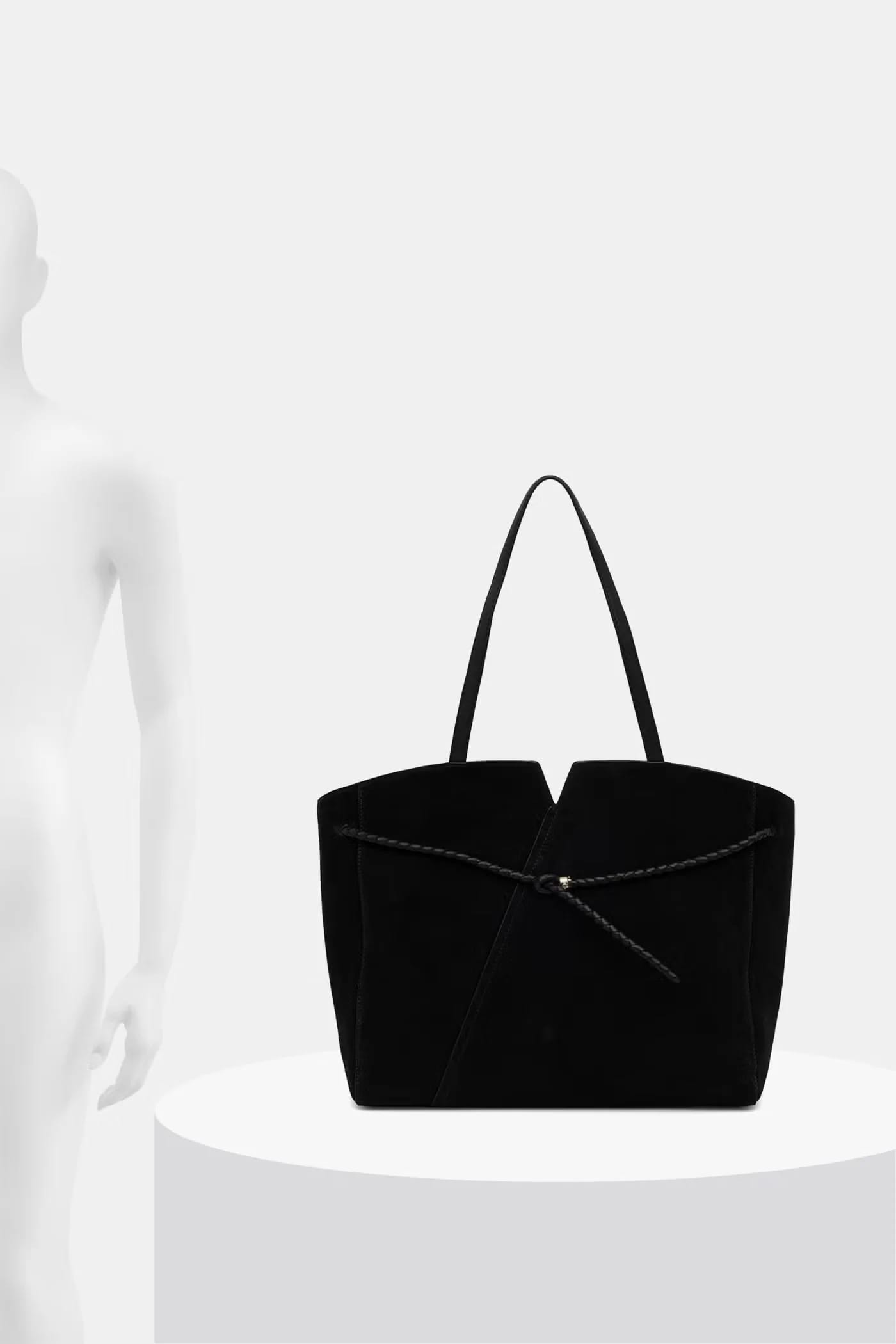 Женская замшевая сумка-шоппер BOSS REVERS TOTE S - фото 6