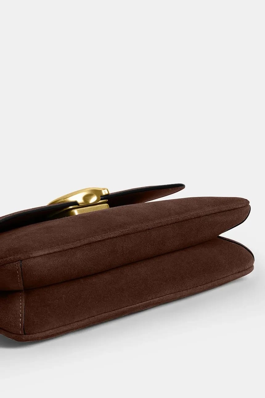 Женская замшевая сумка через плечо Suade Jet плечо Bag - фото 7