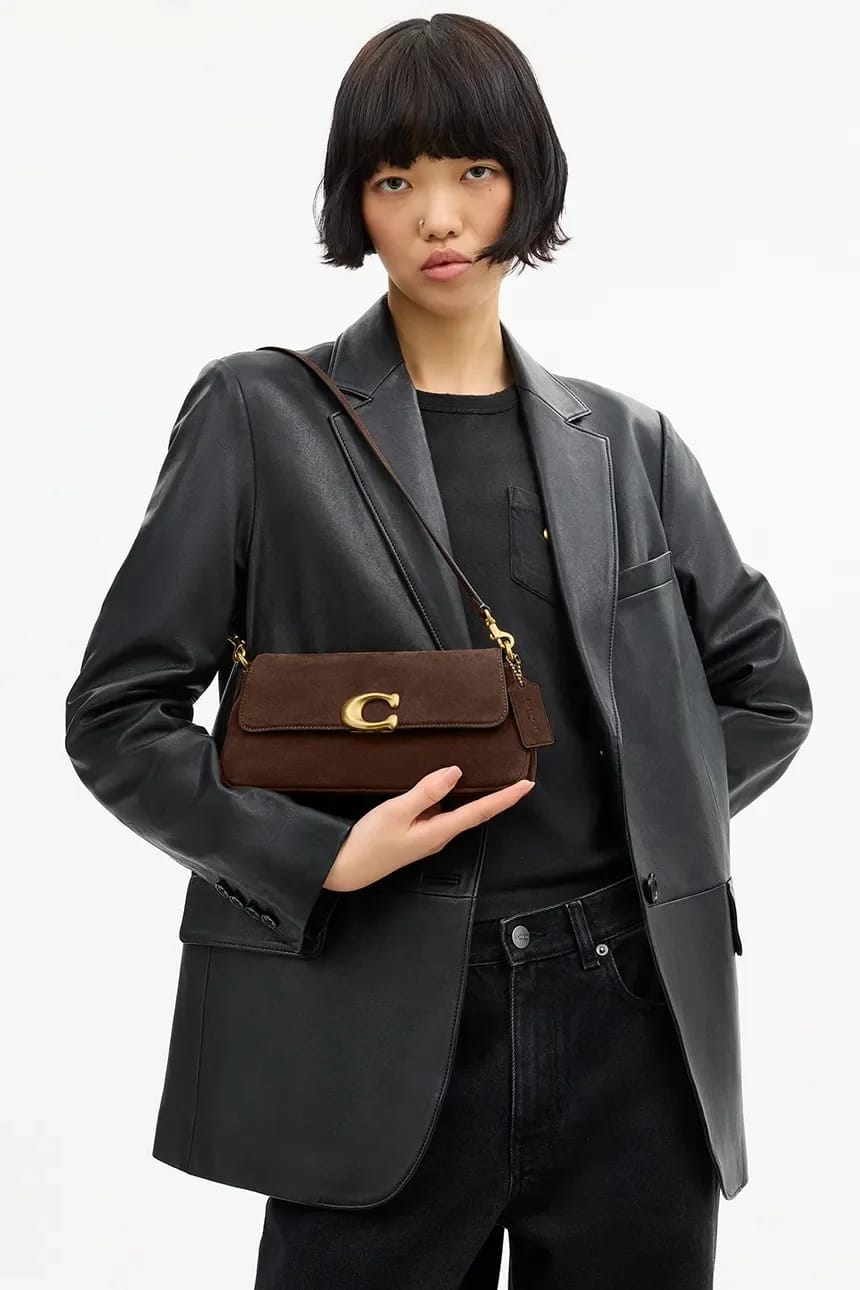 Женская замшевая сумка через плечо Suade Jet плечо Bag - фото 10