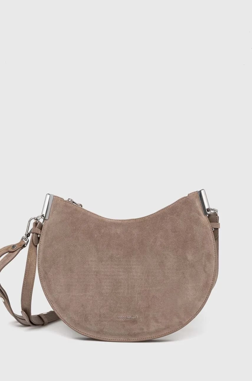 COCCINELLESUNUP SUEDE замшевая женская сумка через плечо - фото 1
