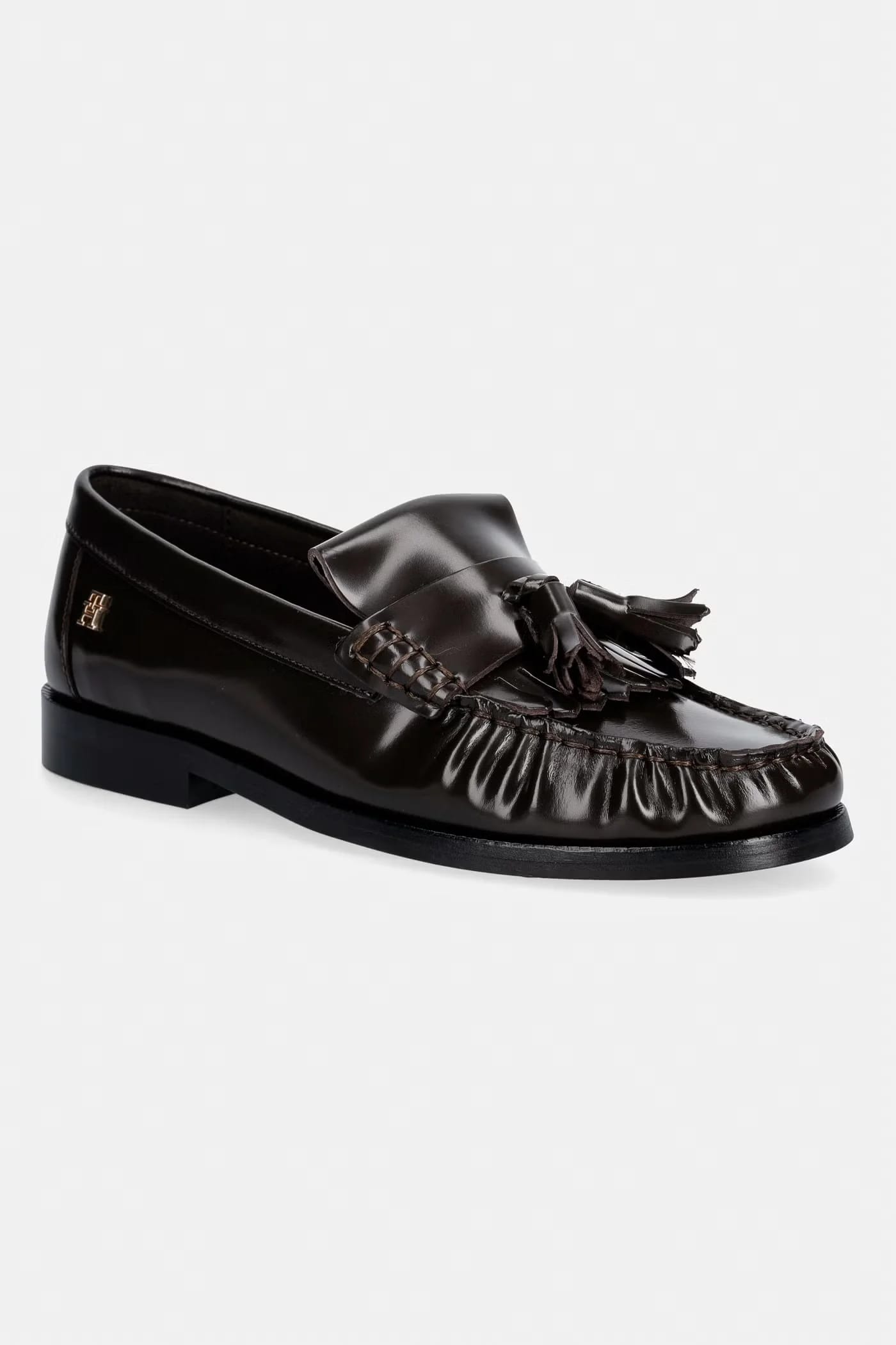 Женские кожаные лоферы TH LOAFER TASSEL ABRASIVATO - фото 1