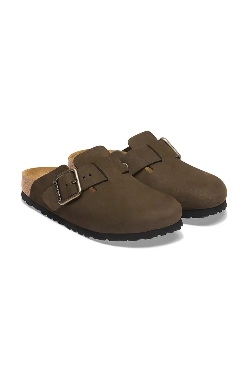 Мюли Boston Wire Buckle Nubuck Кожаные из нубука - фото 3