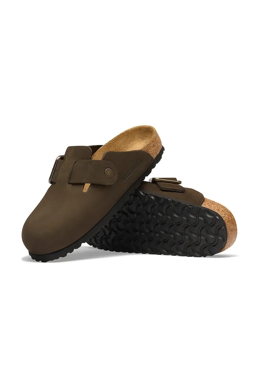 Мюли Boston Wire Buckle Nubuck Кожаные из нубука - фото 4