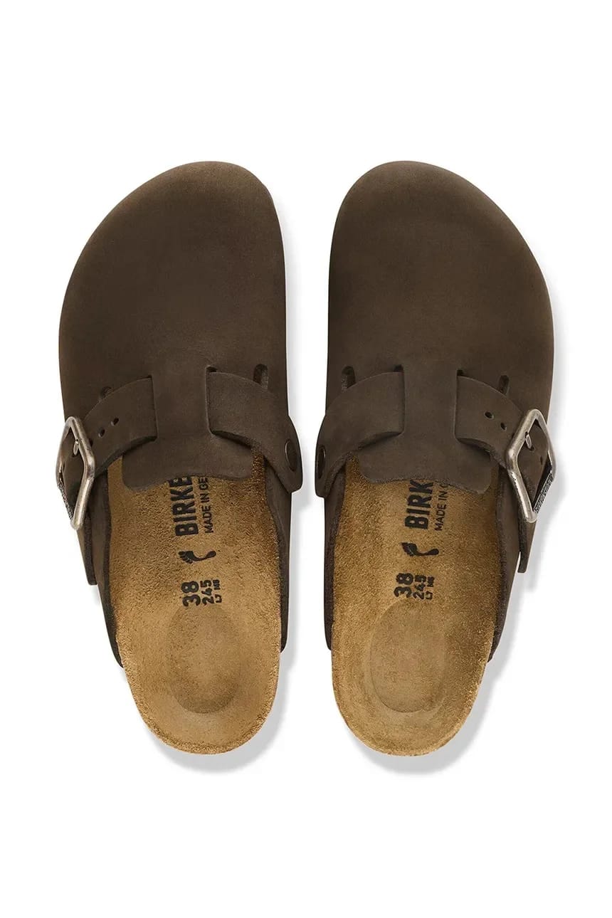 Мюли Boston Wire Buckle Nubuck Кожаные из нубука - фото 5