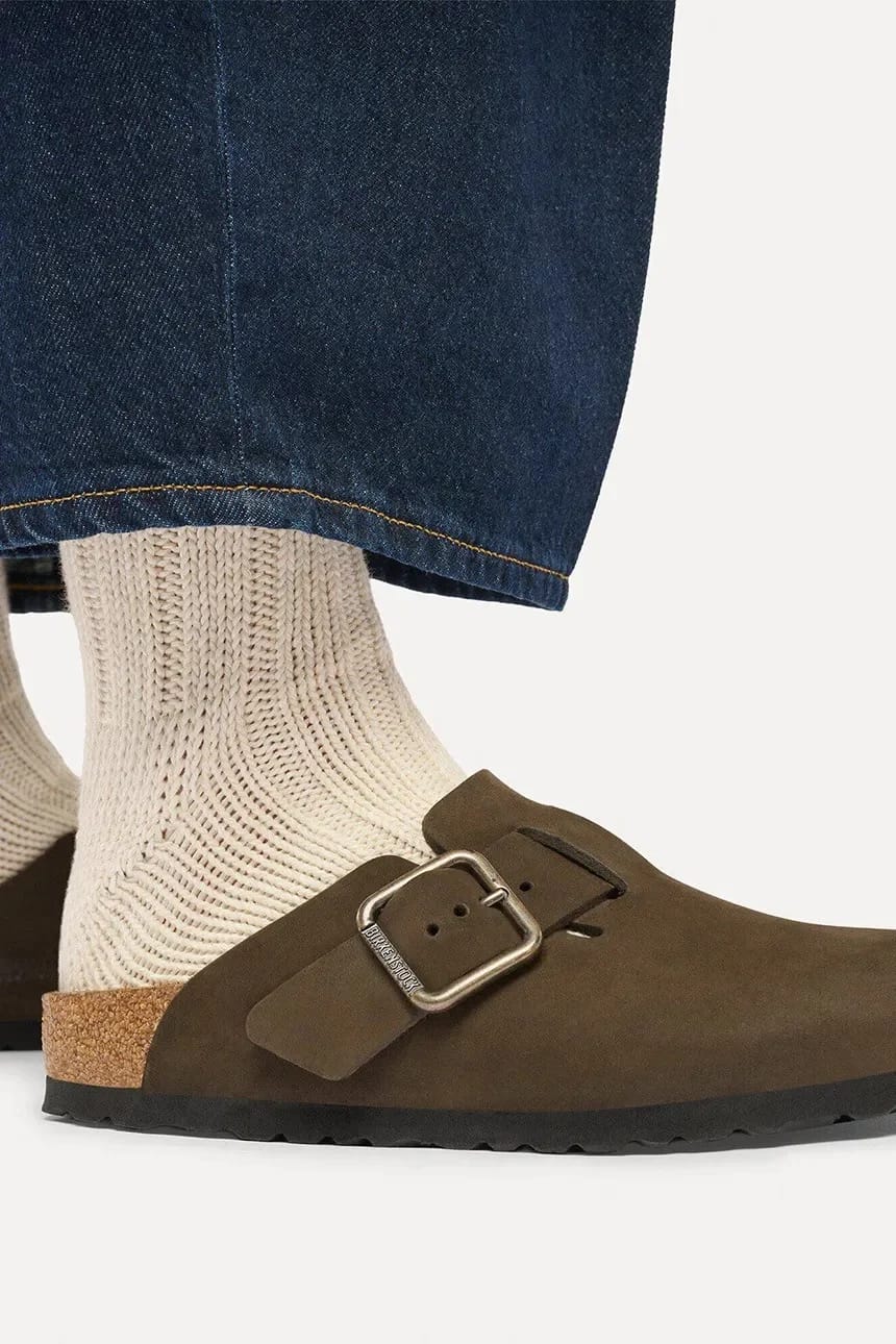 Мюли Boston Wire Buckle Nubuck Кожаные из нубука - фото 6