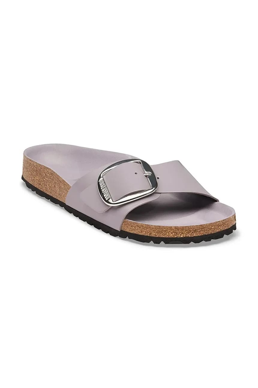 Женские лакированные тапочки Madrid Big Buckle из натуральной кожи - фото 2