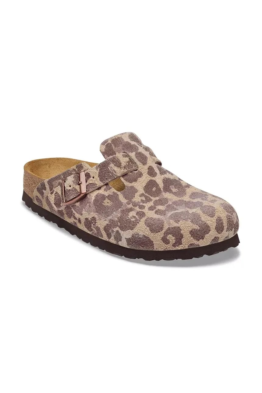 Женские мюли Boston Suede Leather с леопардовым принтом - фото 2