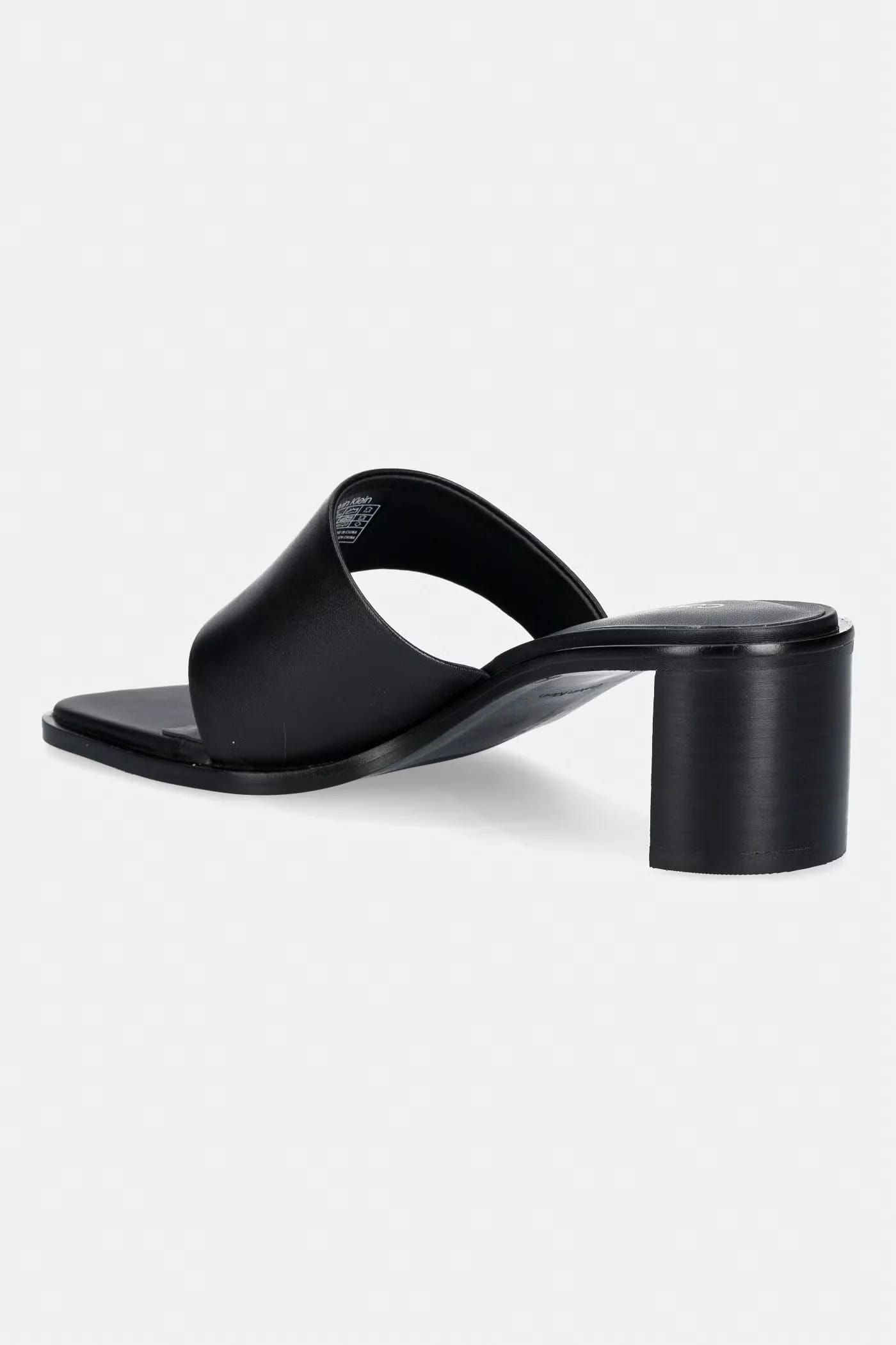 Женские кожаные шлепанцы BLOCK HEEL SNDL THONG LTH - фото 3