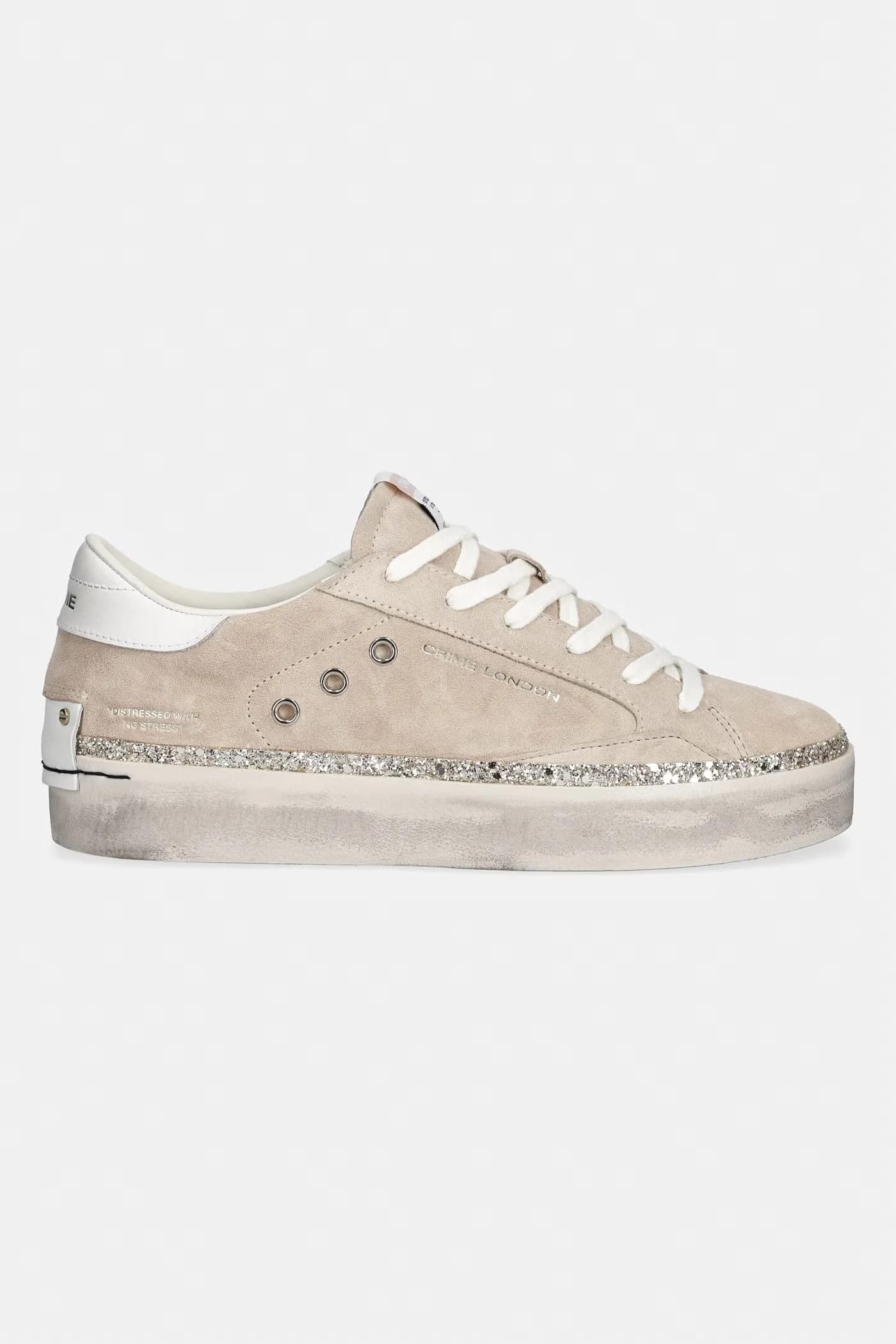 Женские кожаные кроссовки DISTRESSED PLATFORM - фото 2