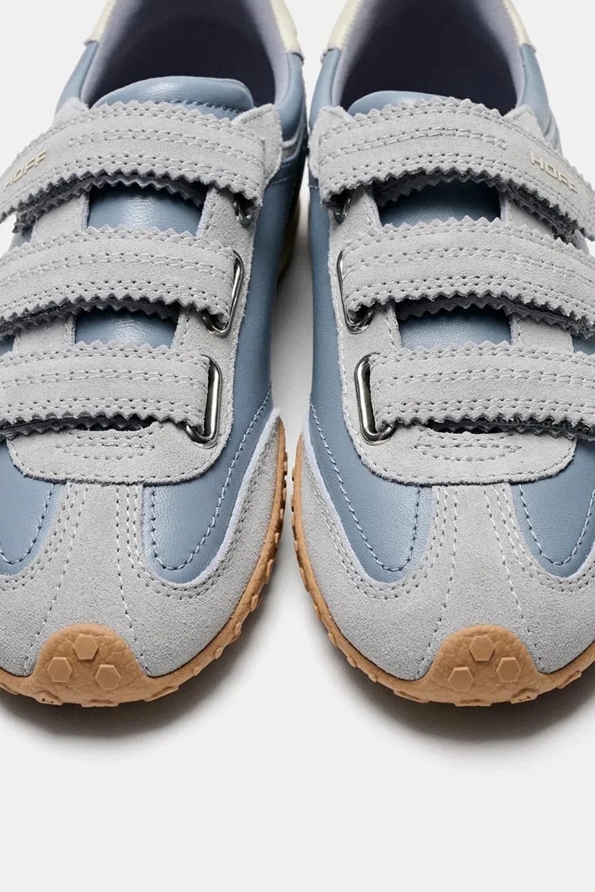Кроссовки женские BRIDGE VELCROS LIGHT BLUE - фото 3