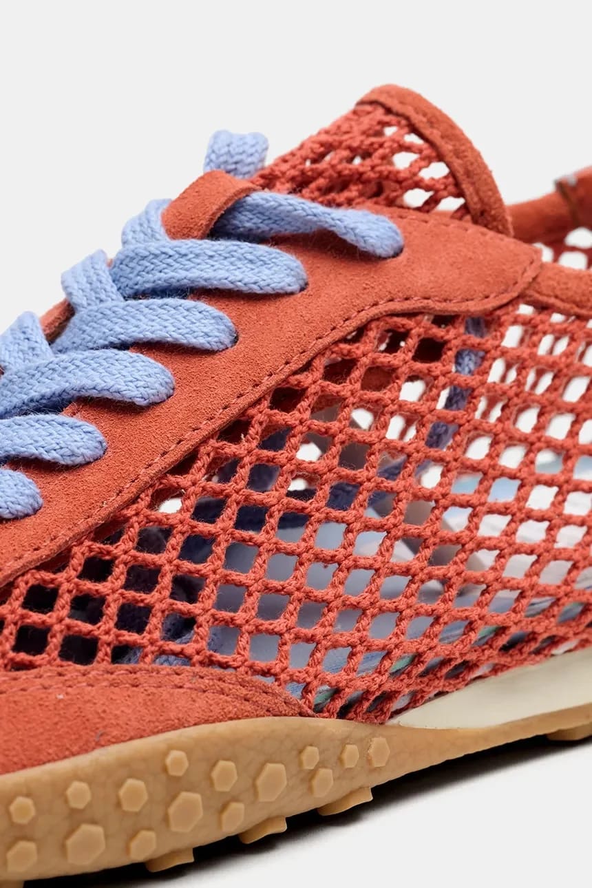женские кроссовки BRIDGE FISHNET ORANGE - фото 3