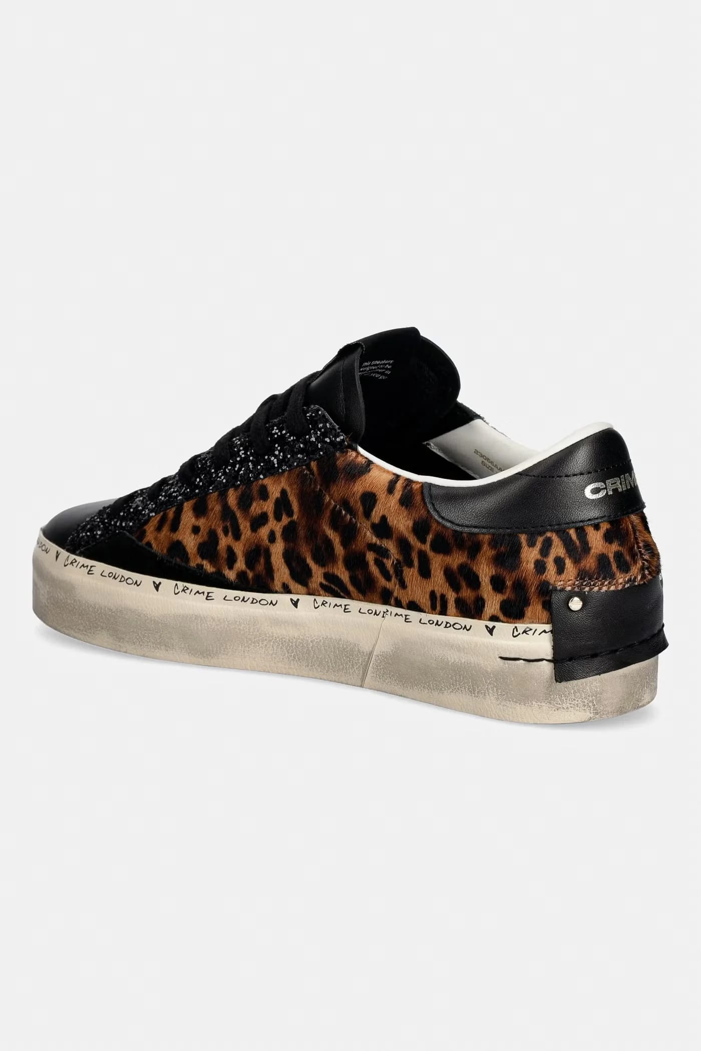 Женские кожаные кроссовки DISTRESSED PLATFORM - фото 3