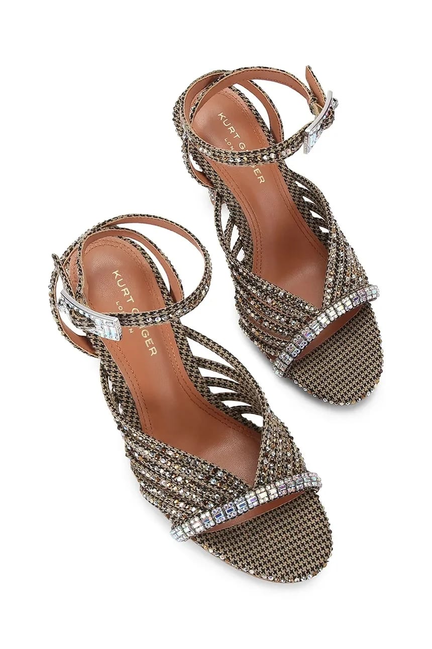 босоножки на высоком каблуке Crystal Strappy Sandal - фото 2