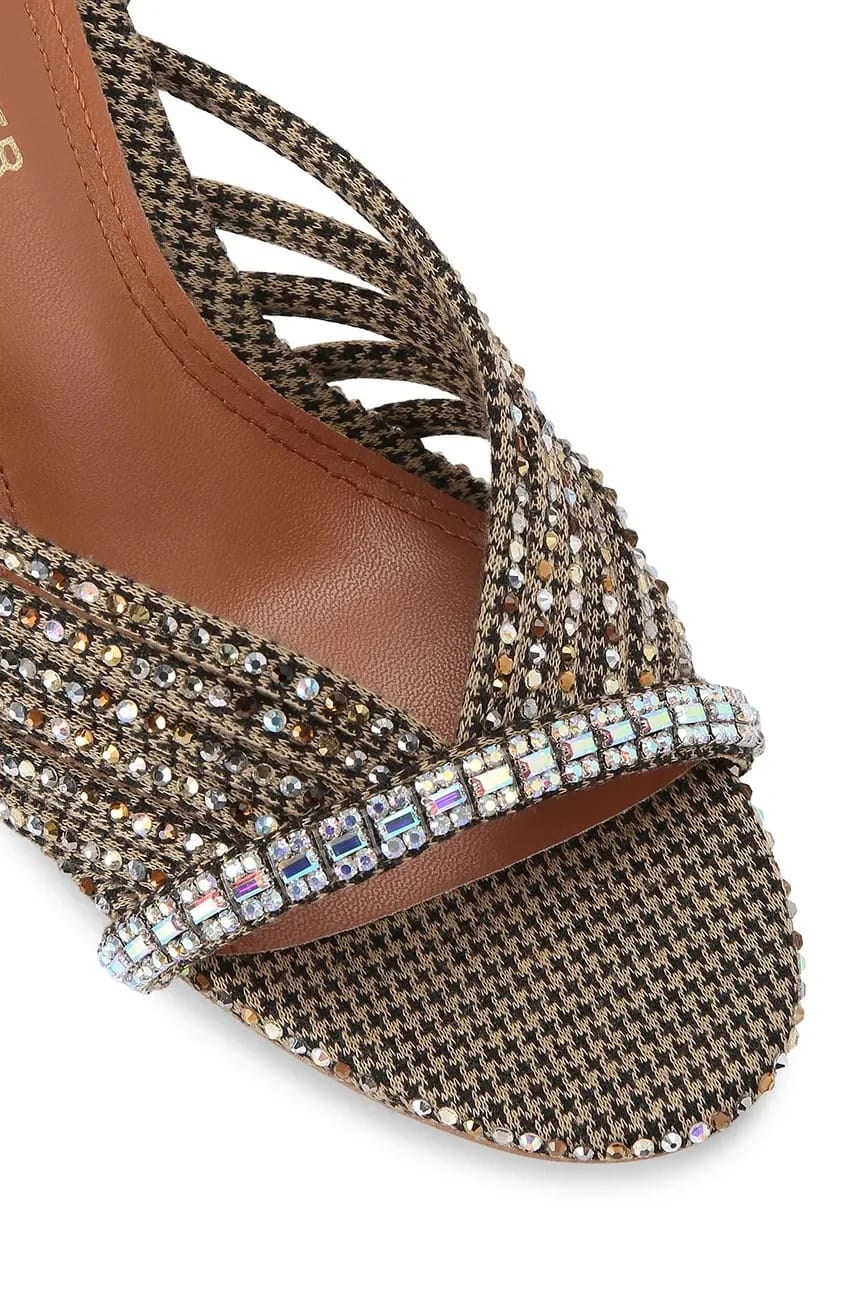 босоножки на высоком каблуке Crystal Strappy Sandal - фото 3