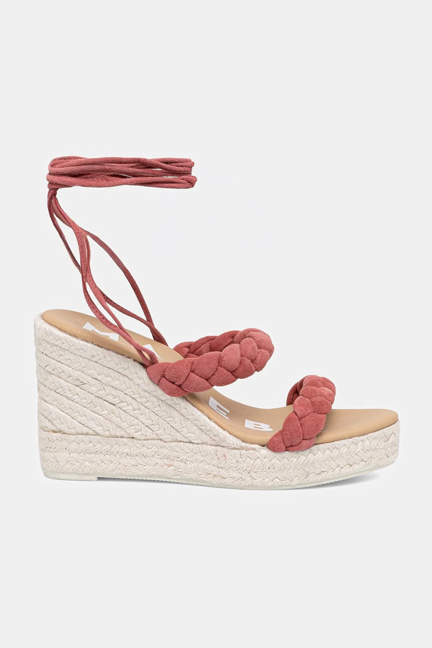 замшевые босоножки на танкетке Two Braided Bands Wedge Espadrilles - фото 2