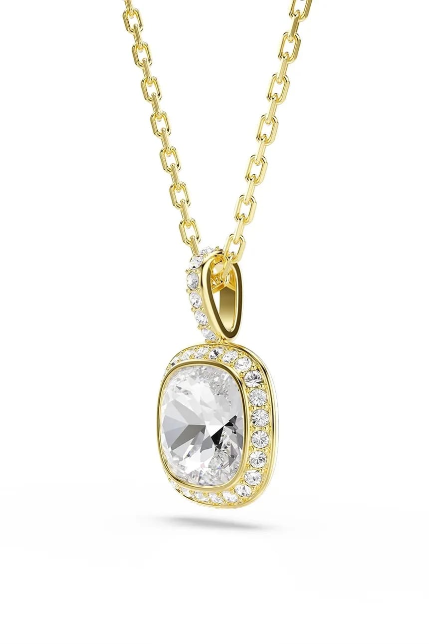 Женское позолоченное колье с кулоном с кристаллом Swarovski UNA - фото 3