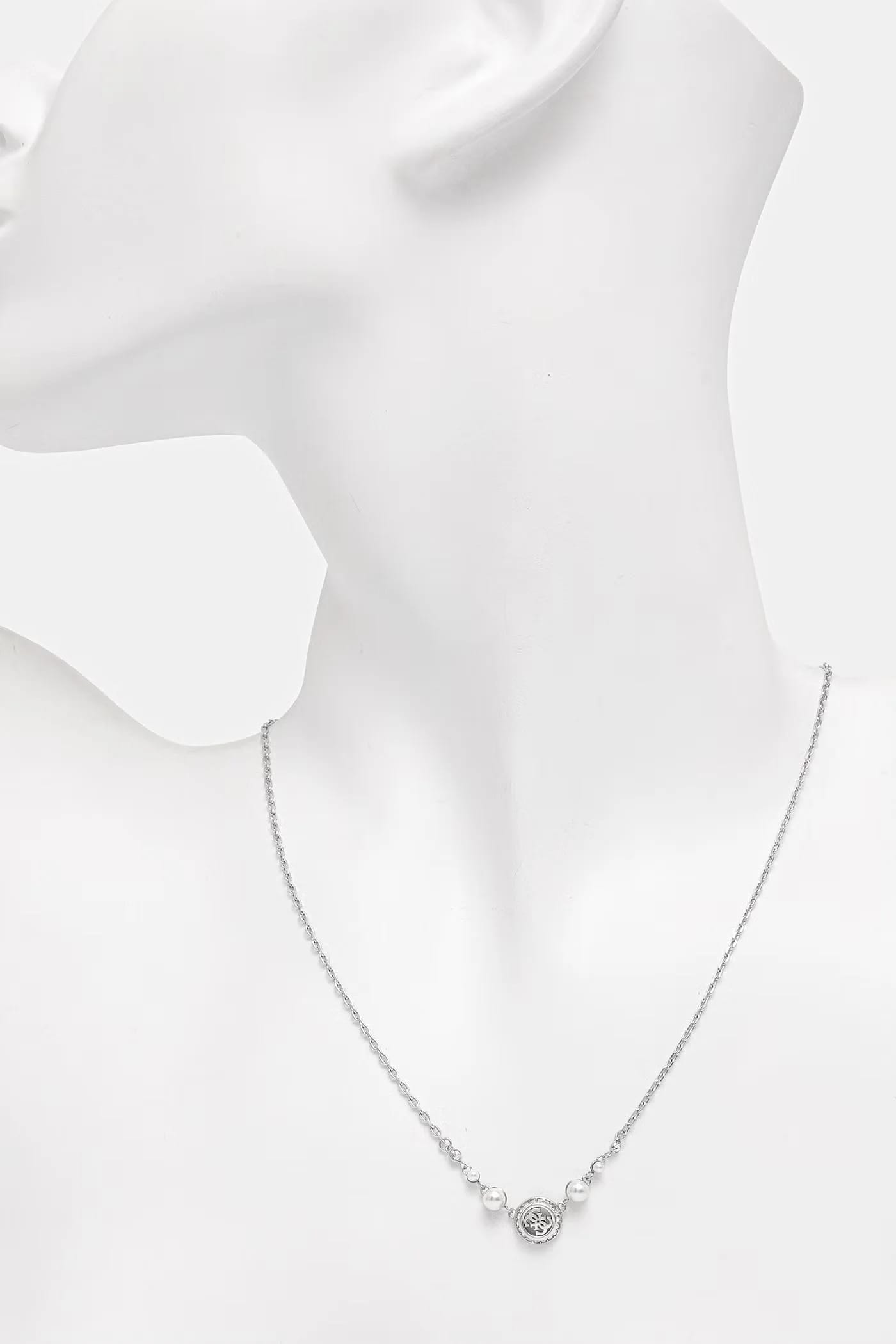 Женское колье из нержавеющей стали TINY PEARLY с кулоном - фото 3