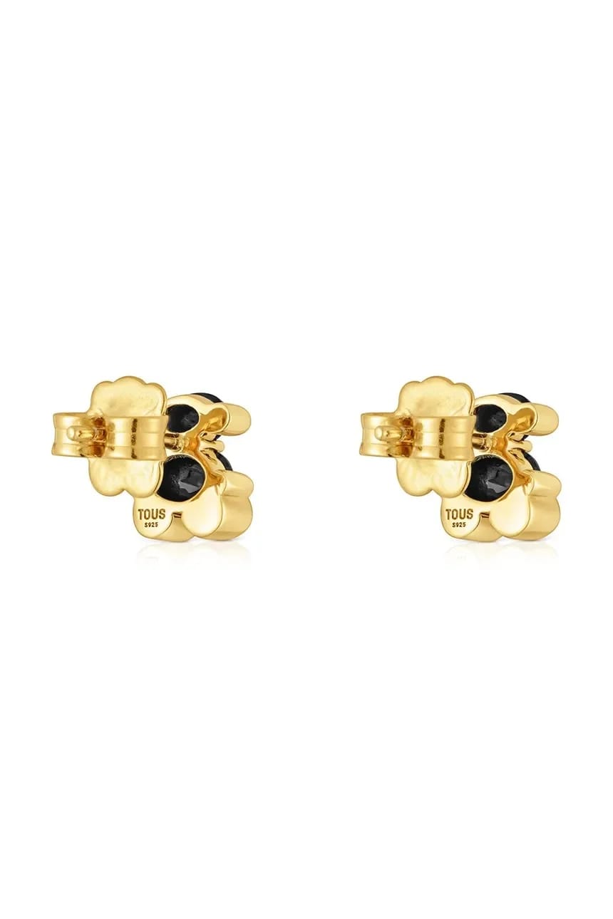 Позолоченные серебряные серьги Bold Bear Gem - фото 3