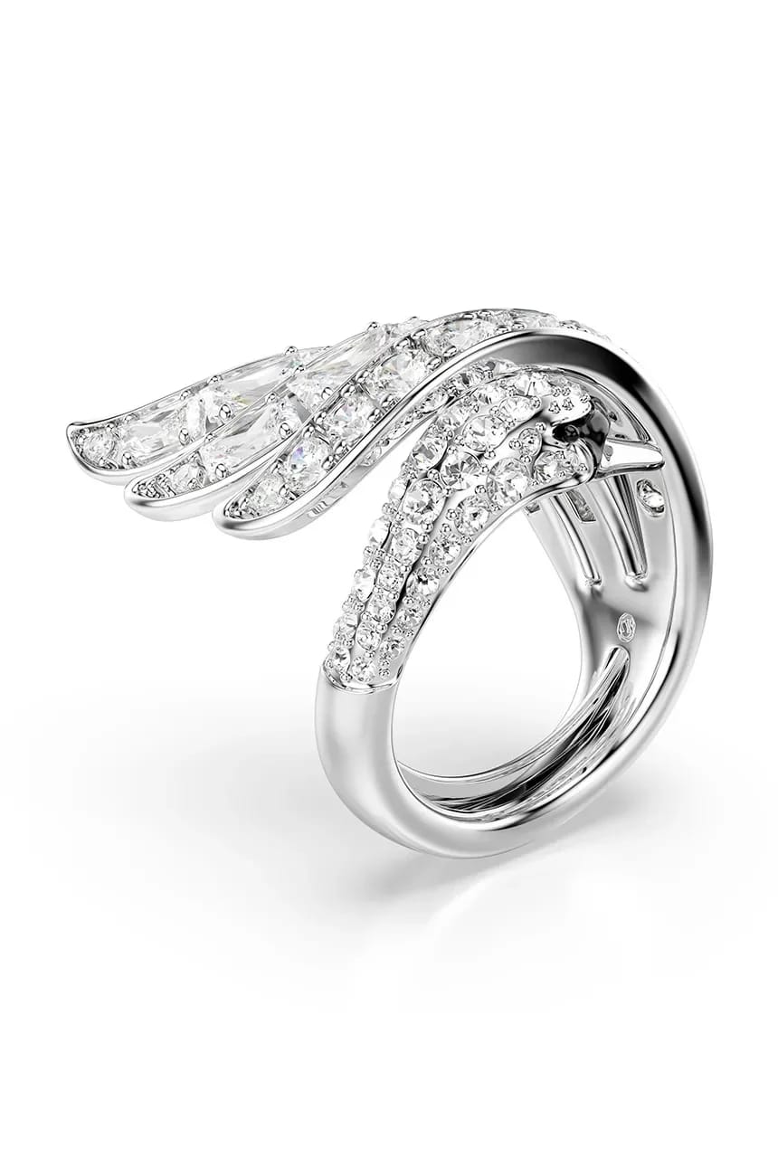 Женское металлическое кольцо с кристаллом Swarovski ВЕНА - фото 3