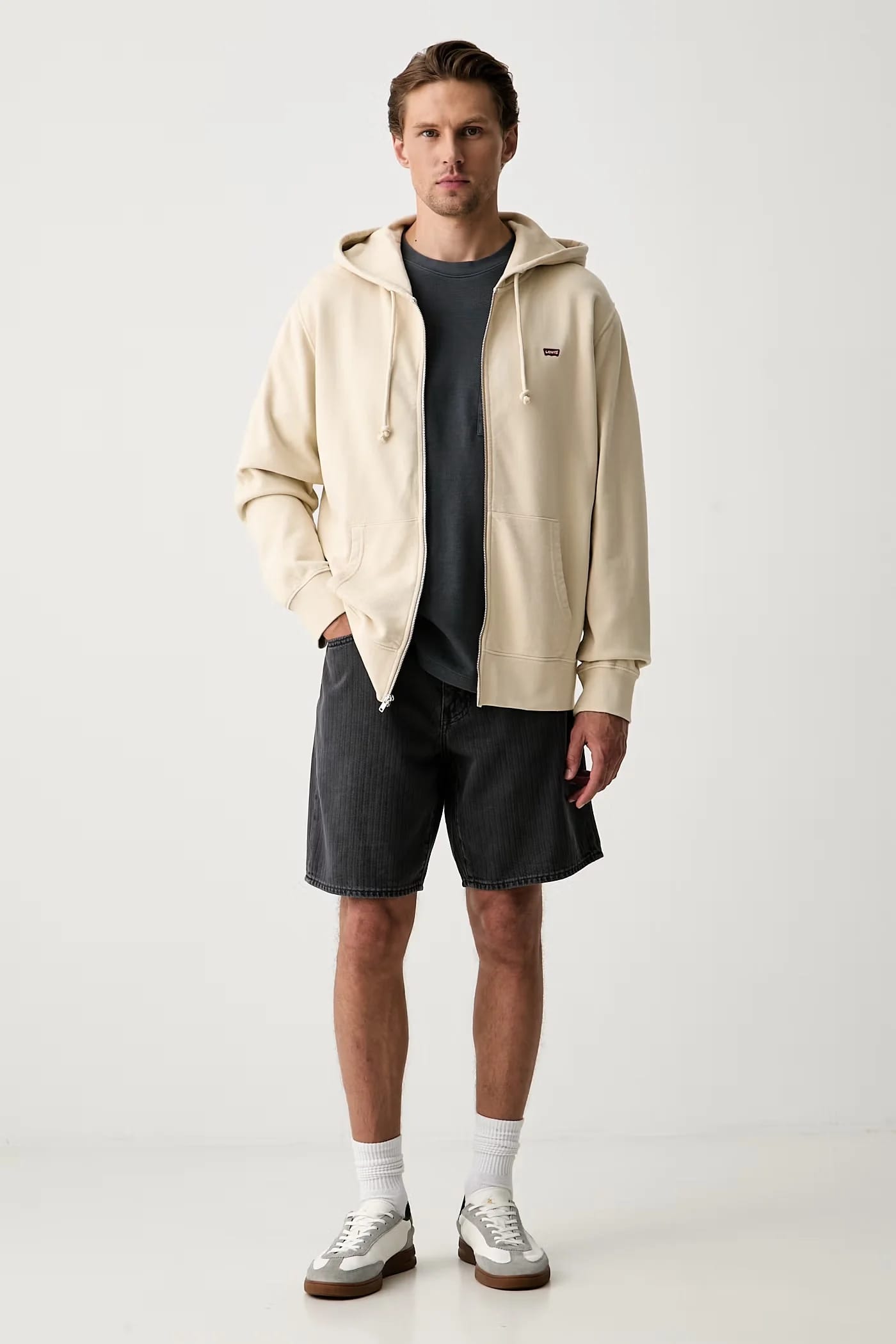Мужская хлопковая толстовка THE ORIGINAL HM ZIP UP - фото 2