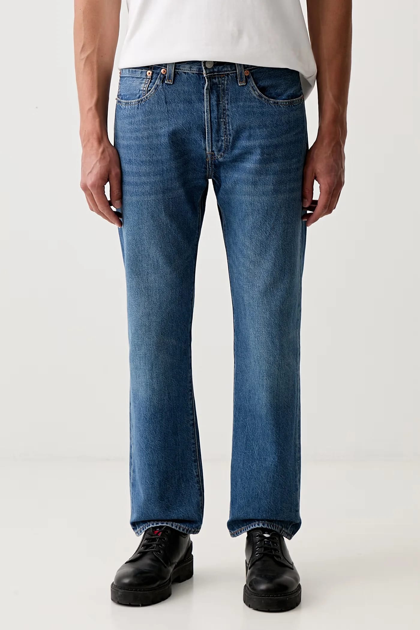 Мужские прямые джинсы 501® LEVIS®ORIGINAL FIT - фото 1