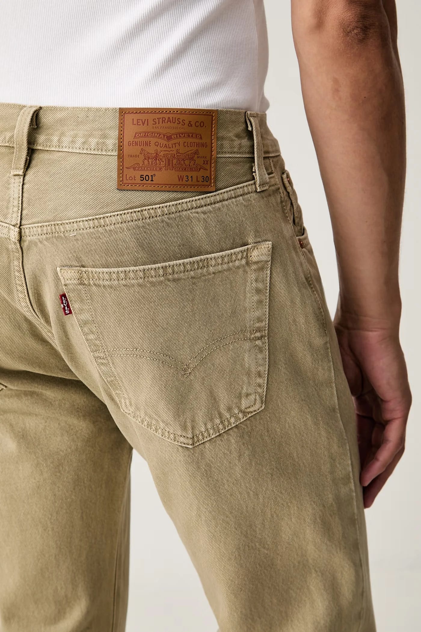 Мужские прямые джинсы 501® LEVIS®ORIGINAL FIT - фото 4