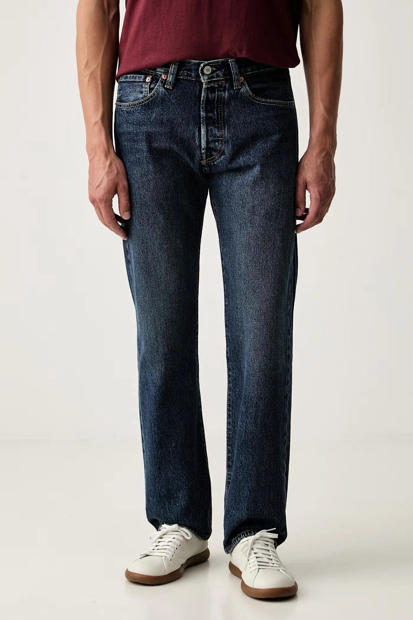 Мужские прямые джинсы 501® LEVIS®ORIGINAL FIT - фото 1