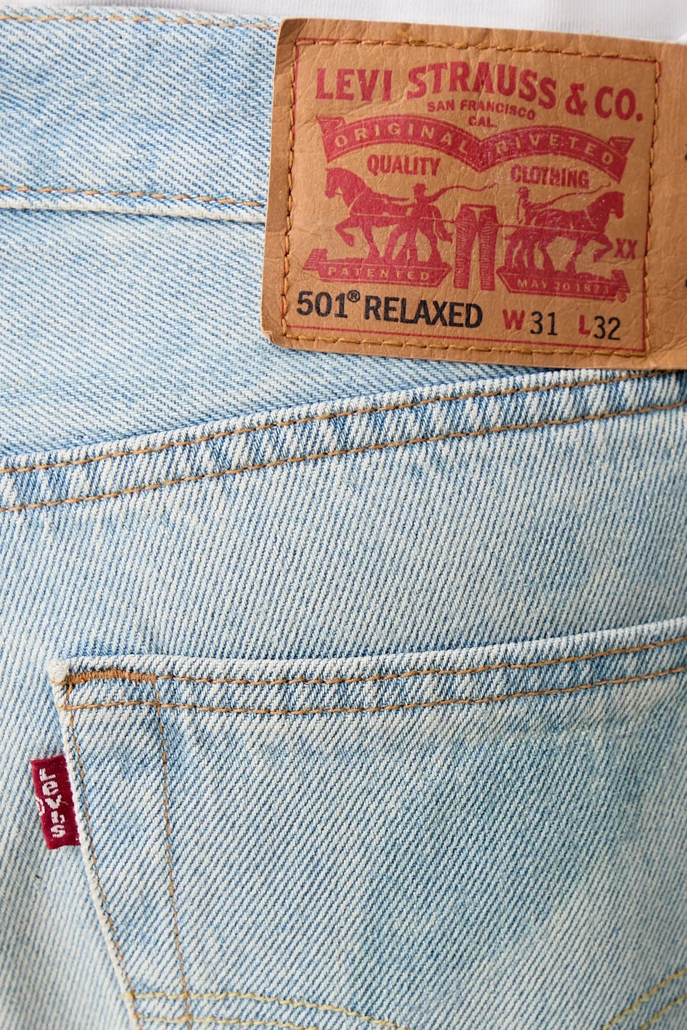 Мужские джинсы свободного кроя 501® RELAXED - фото 4