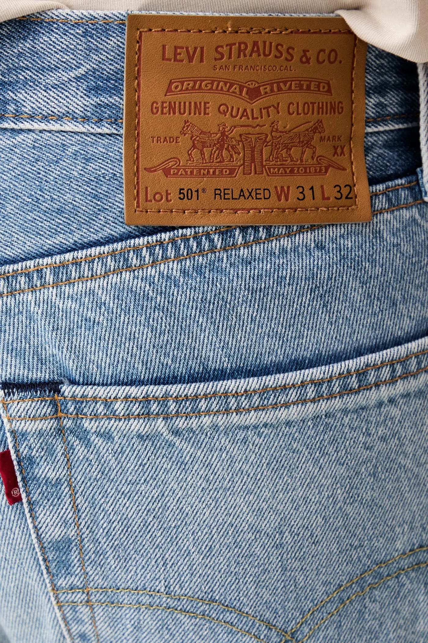 Мужские джинсы свободного кроя 501® RELAXED - фото 4