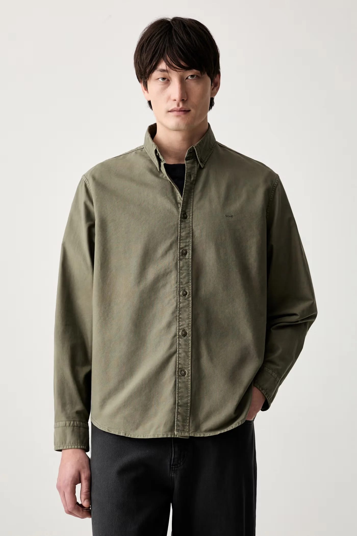 Мужская рубашка из хлопка AUTHENTIC BUTTON DOWN - фото 1