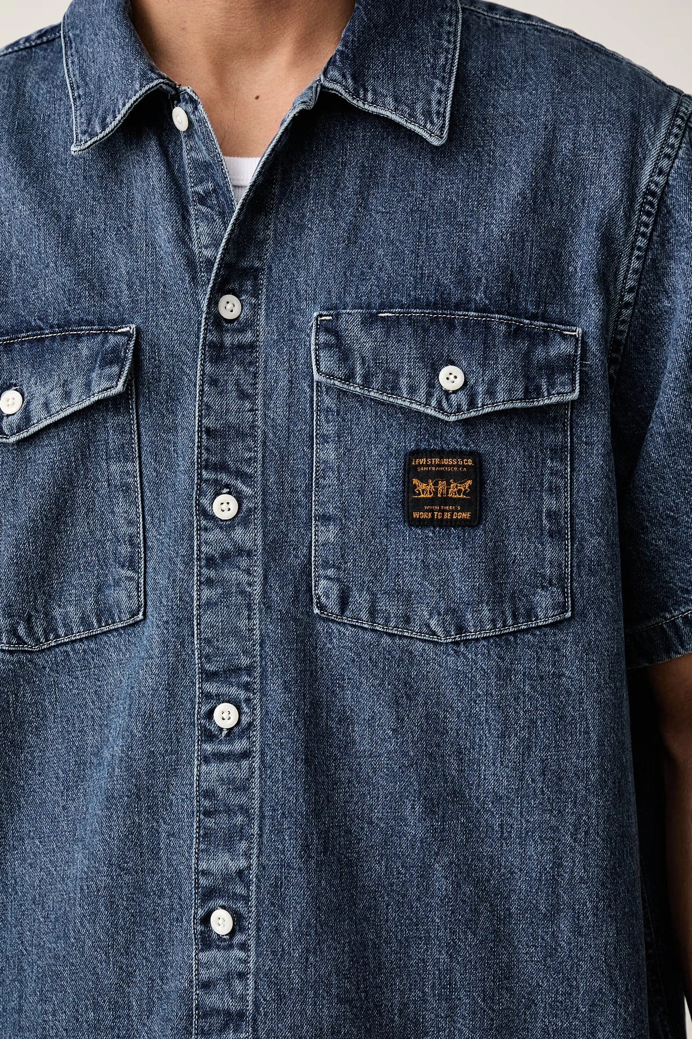 Рубашка мужская хлопковая SS WORKER - WW x WORKWEAR - фото 5