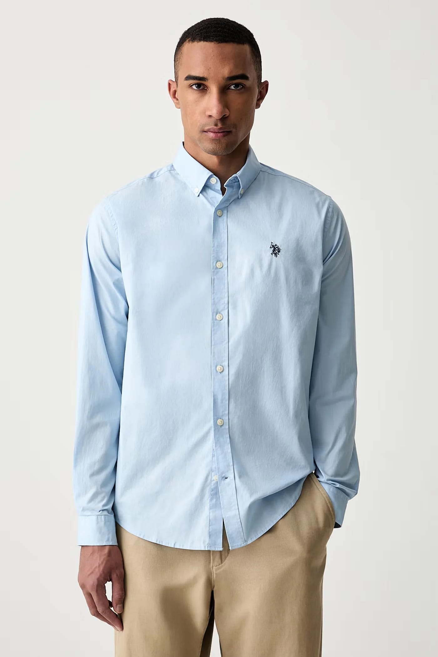Мужская рубашка из хлопка STRETCH COTTON POPLIN - фото 4