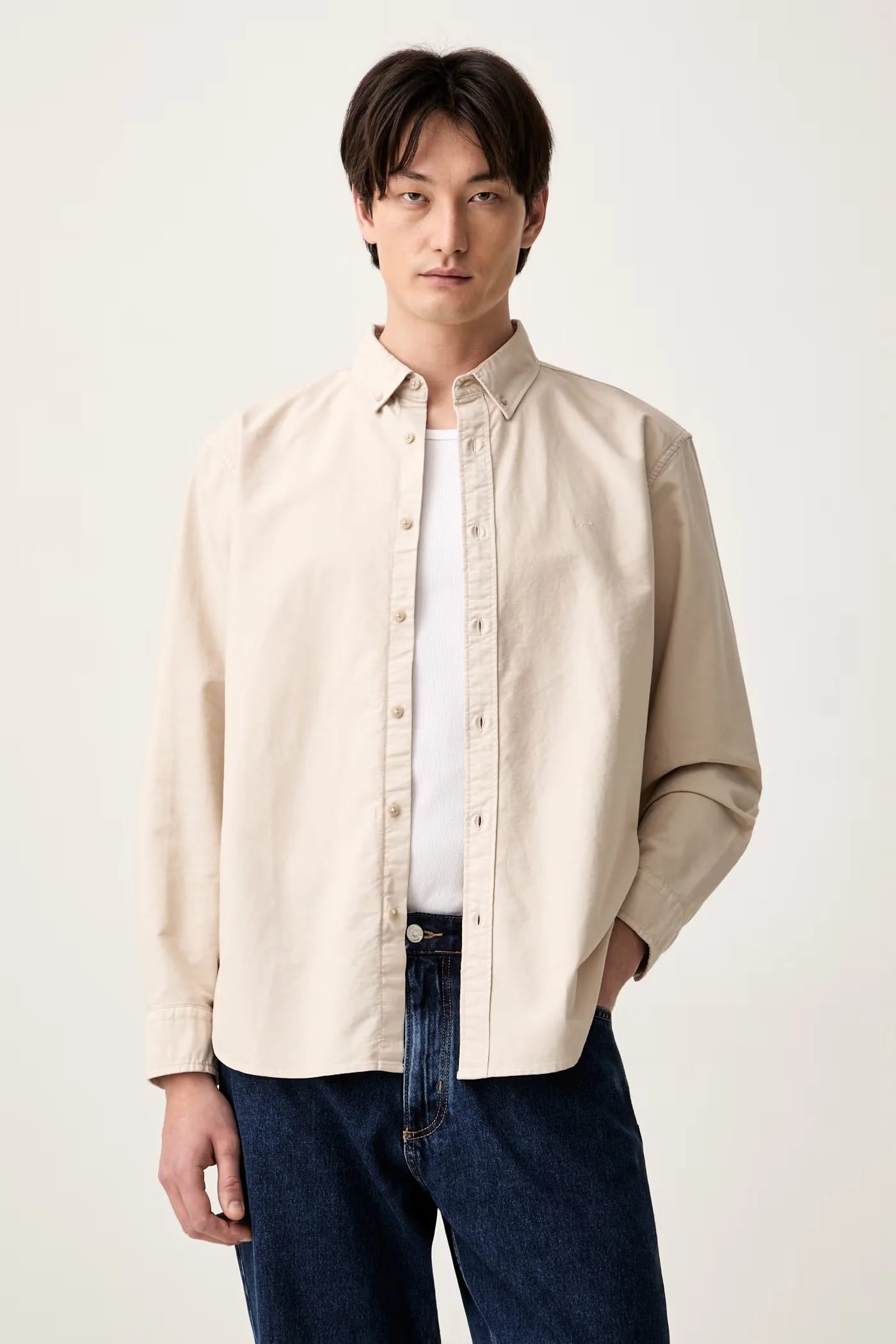 Мужская рубашка из хлопка AUTHENTIC BUTTON DOWN - фото 1