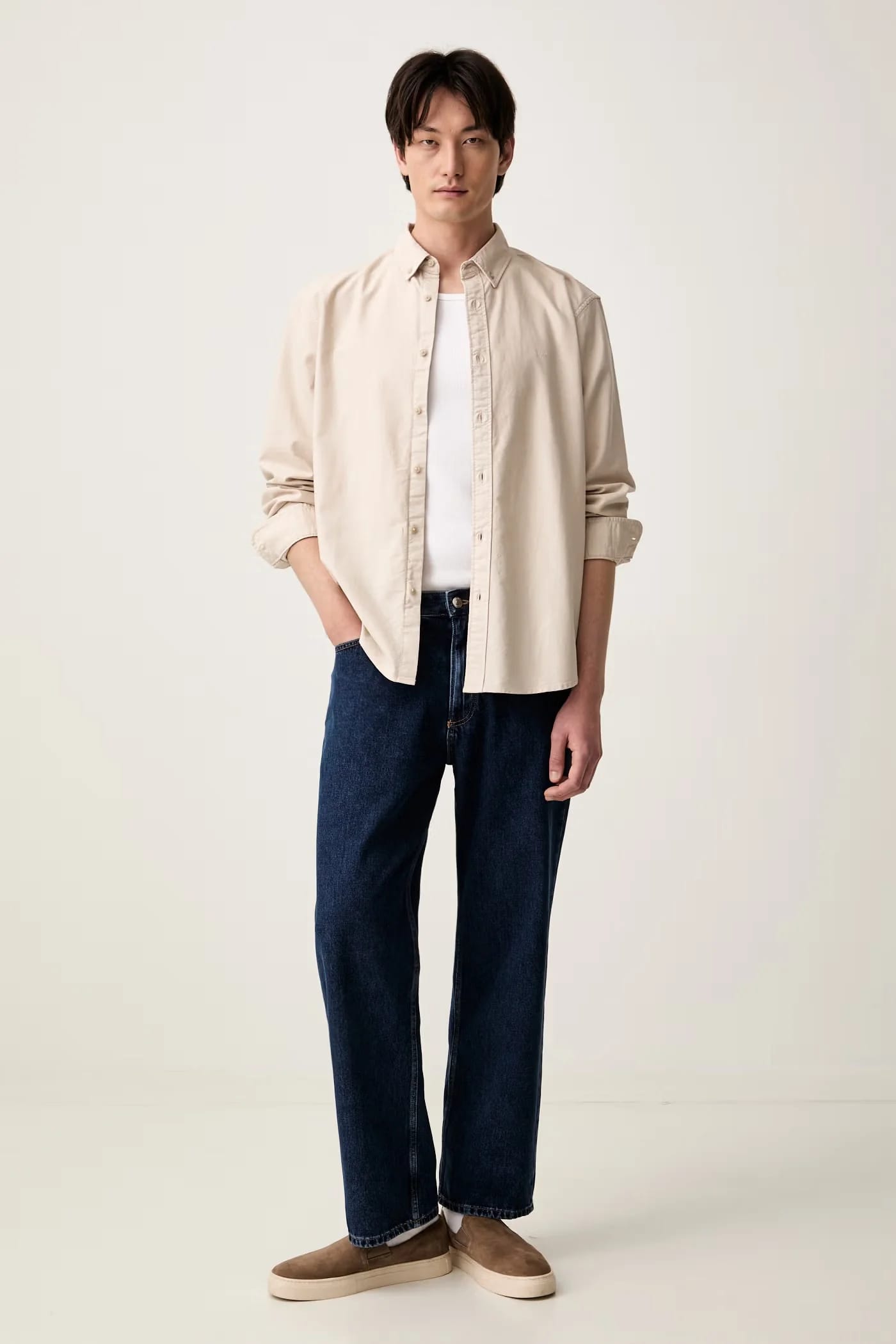 Мужская рубашка из хлопка AUTHENTIC BUTTON DOWN - фото 2