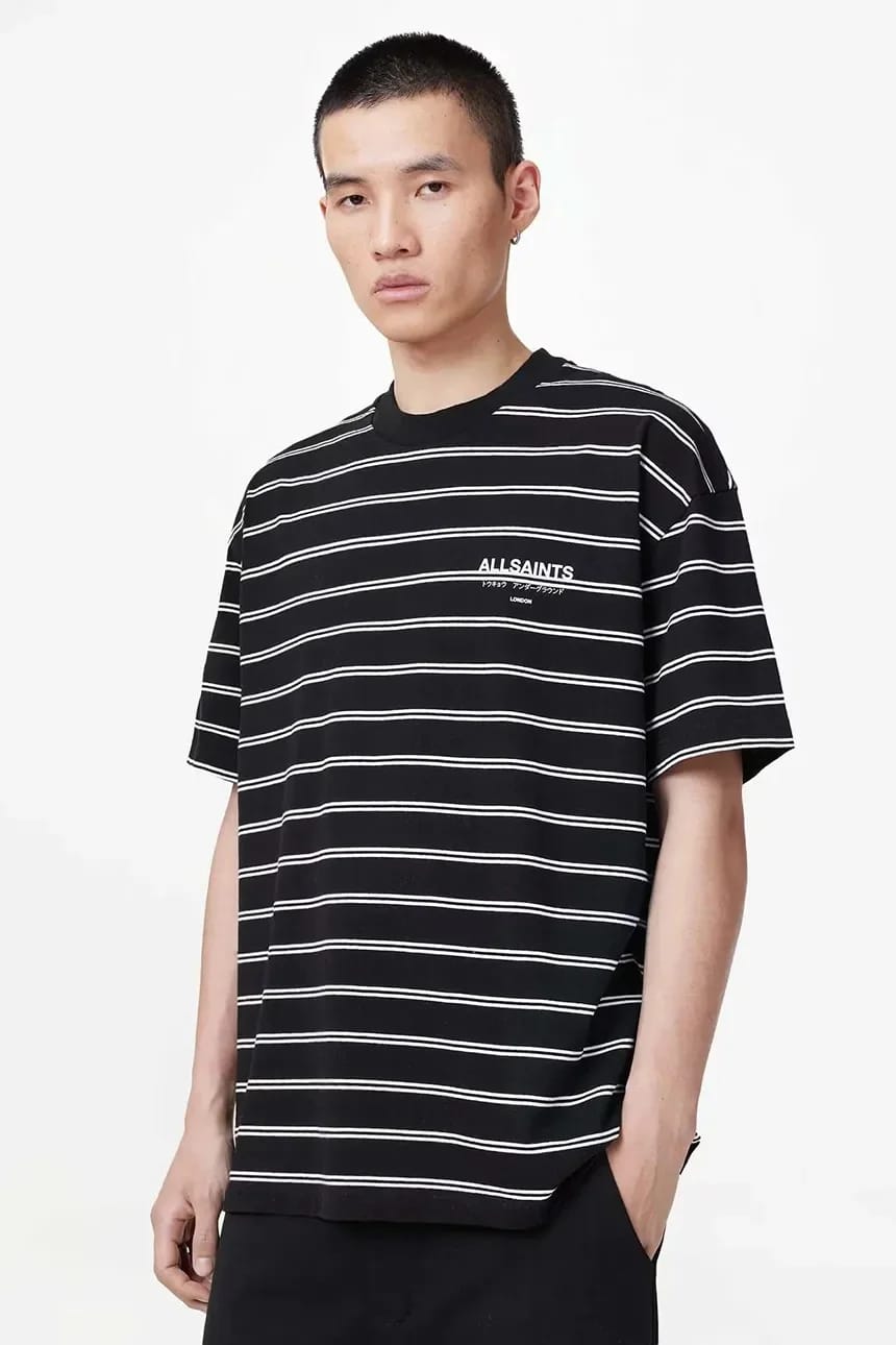 Мужская футболка из хлопка UNDERGRND STRIPE SS - фото 1