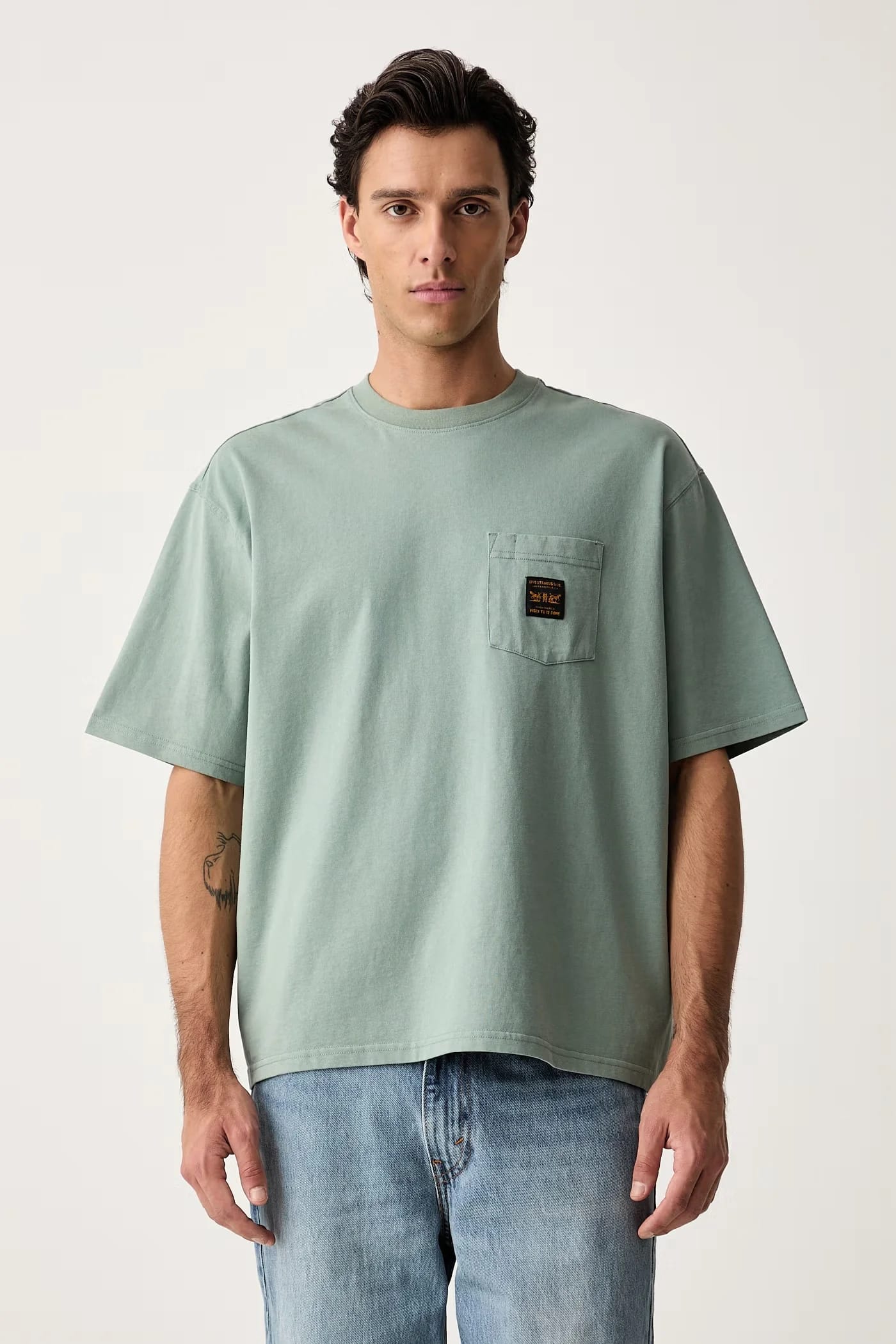 Мужская футболка хлопковая SS WORKWEAR PKT - фото 1