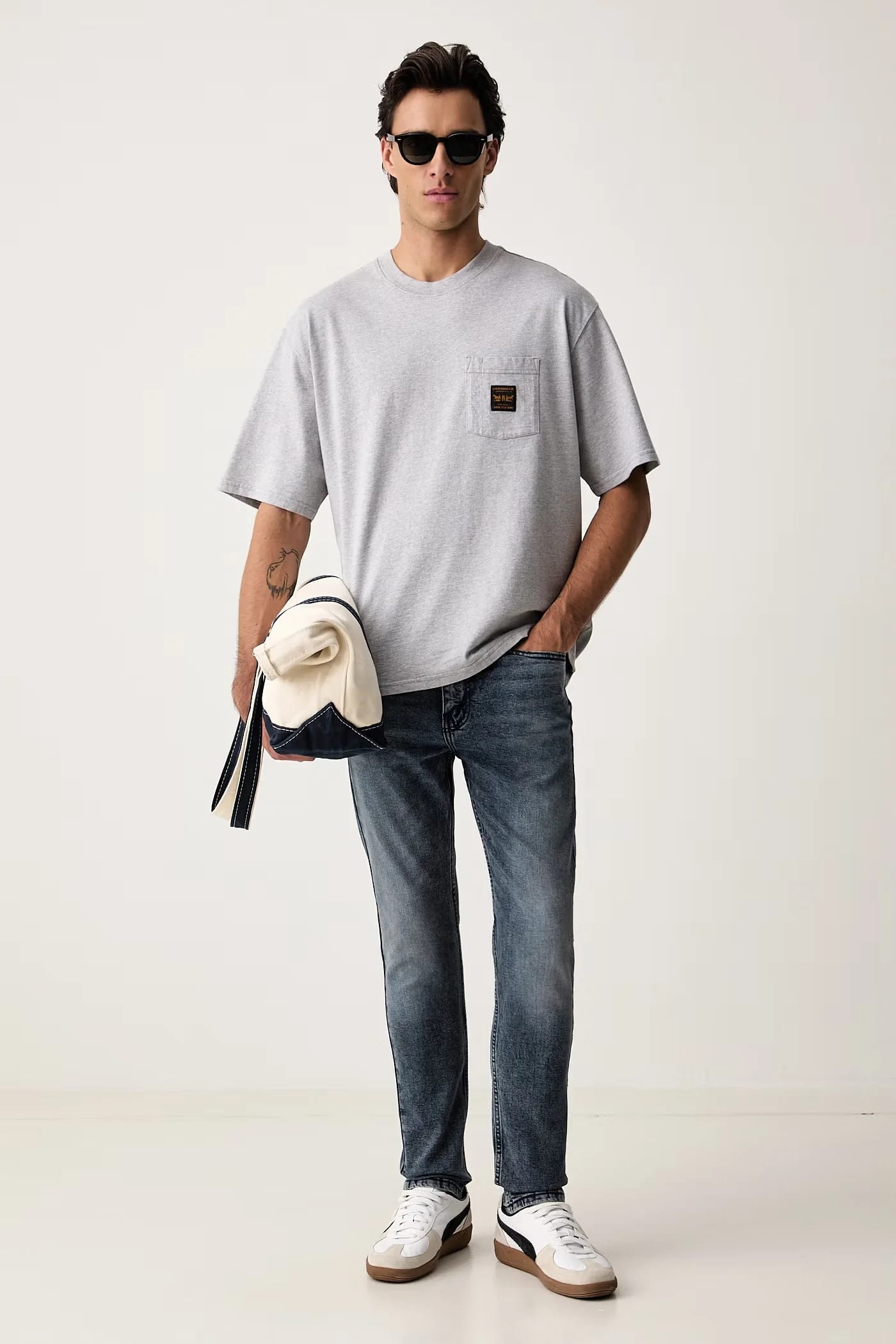 Мужская футболка хлопковая SS WORKWEAR PKT - фото 2