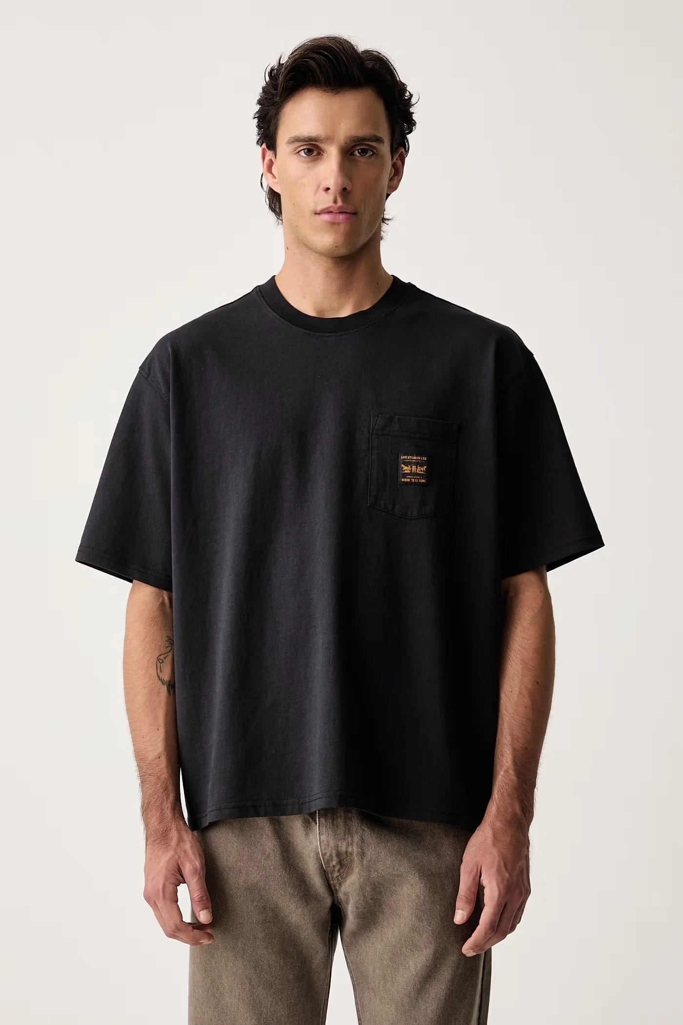 Мужская футболка хлопковая SS WORKWEAR PKT - фото 1