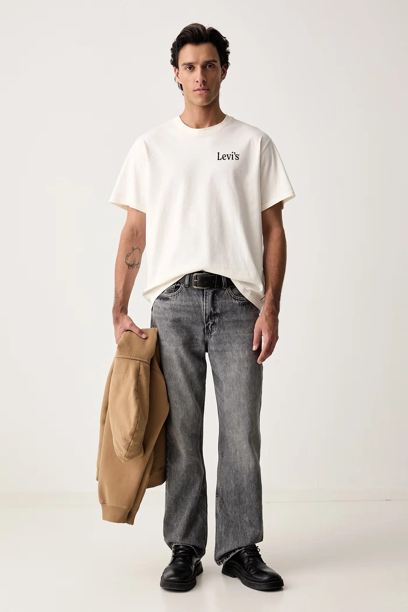 Мужская базовая футболка из хлопка RELAXED FIT TEE - фото 2