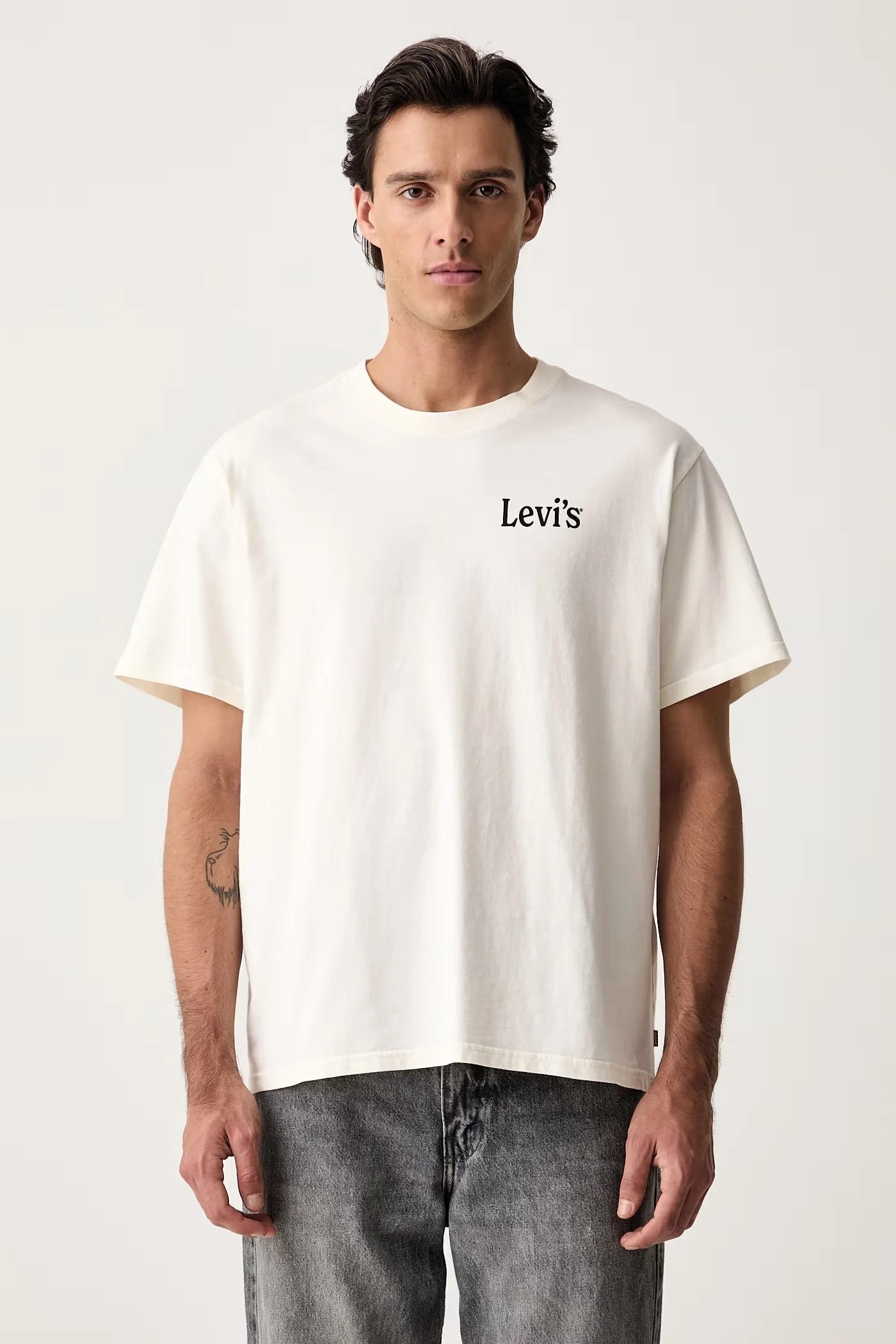 Мужская базовая футболка из хлопка RELAXED FIT TEE - фото 3