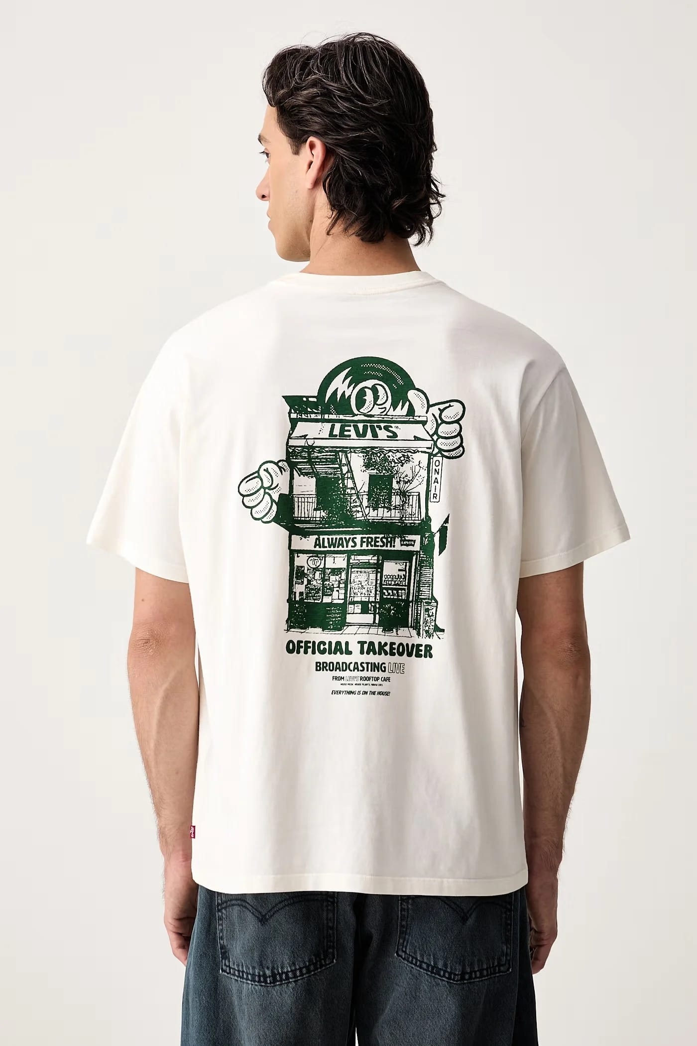 Мужская футболка VINTAGE FIT GRAPHIC из хлопка - фото 1